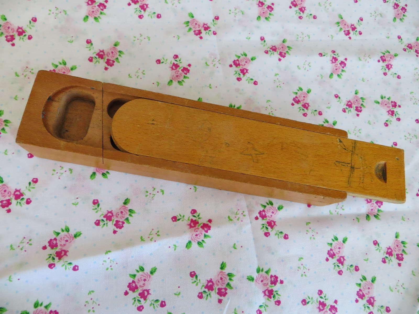 Shortbread & Ginger Vintage Wooden Pencil Case