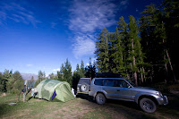 Camp at lake Tekapo