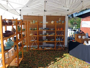 Future Relics Pottery Festival display booth