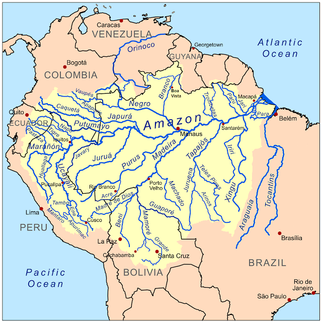 Amazon River Map