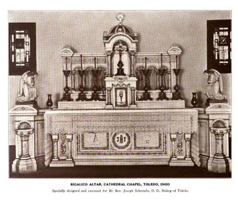 Catholic Architecture and History of Toledo, Ohio Daprato Altars for