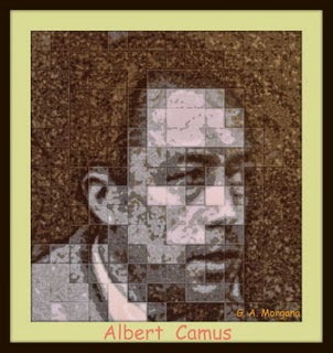 Albert Camus nato a Mondovi, in Algeria, nel 1913 - scomparso a Villeblevin, in Francia, nel 1960.