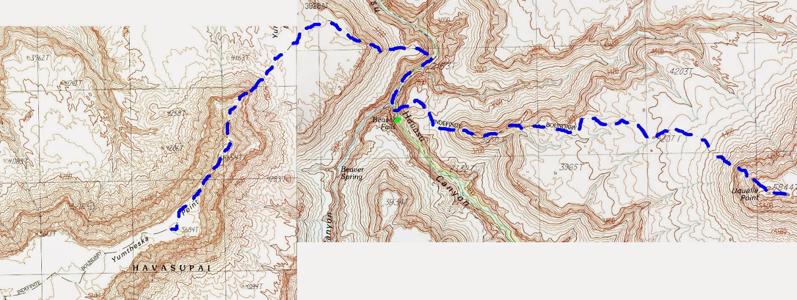 Celebrating the Grand Canyon GCNP Boundary E Havasupai (additional