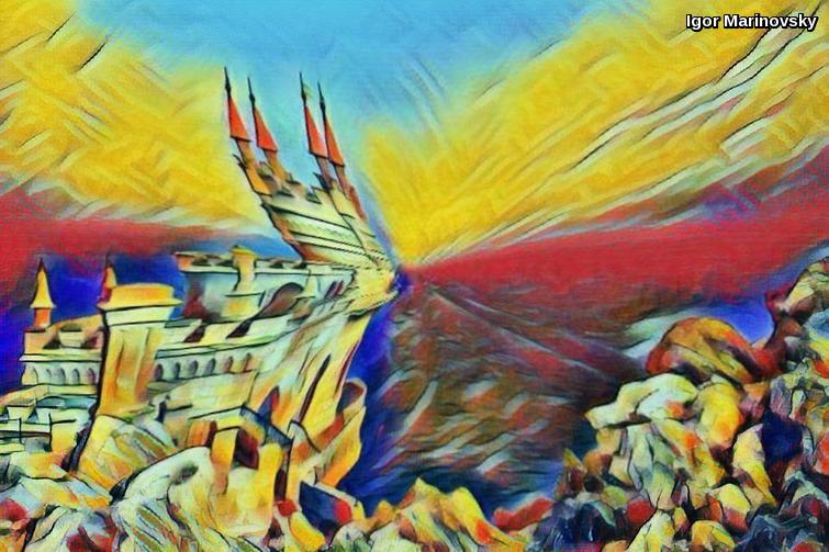 castle in the magical dream castle in the magical dream