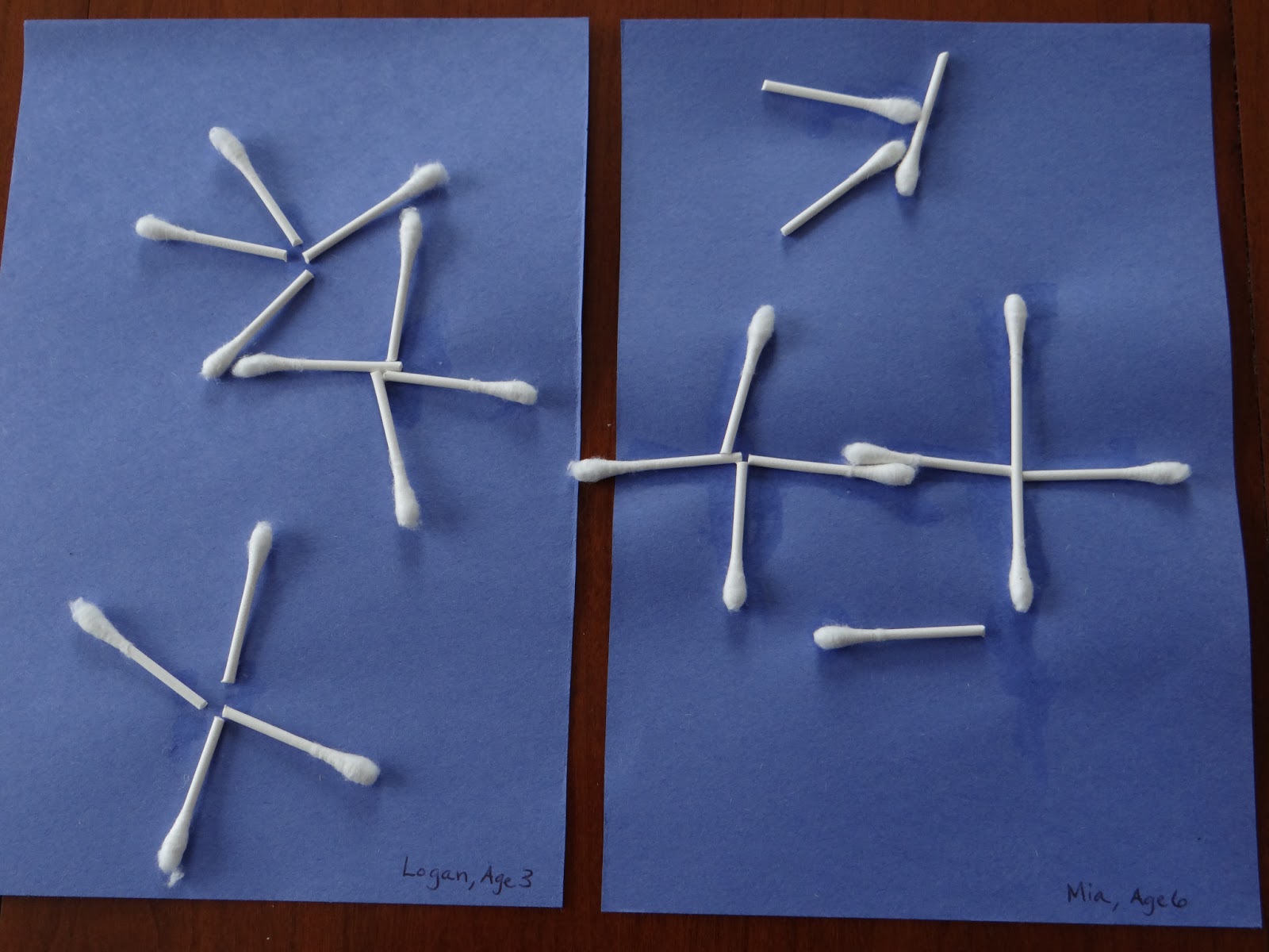 Because I Said So (and Other Mommyisms): Q-Tip Snowflake Craft