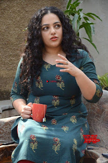 Nithya Menen promotes her latest movie in Green Tight Dress ~  Exclusive Galleries