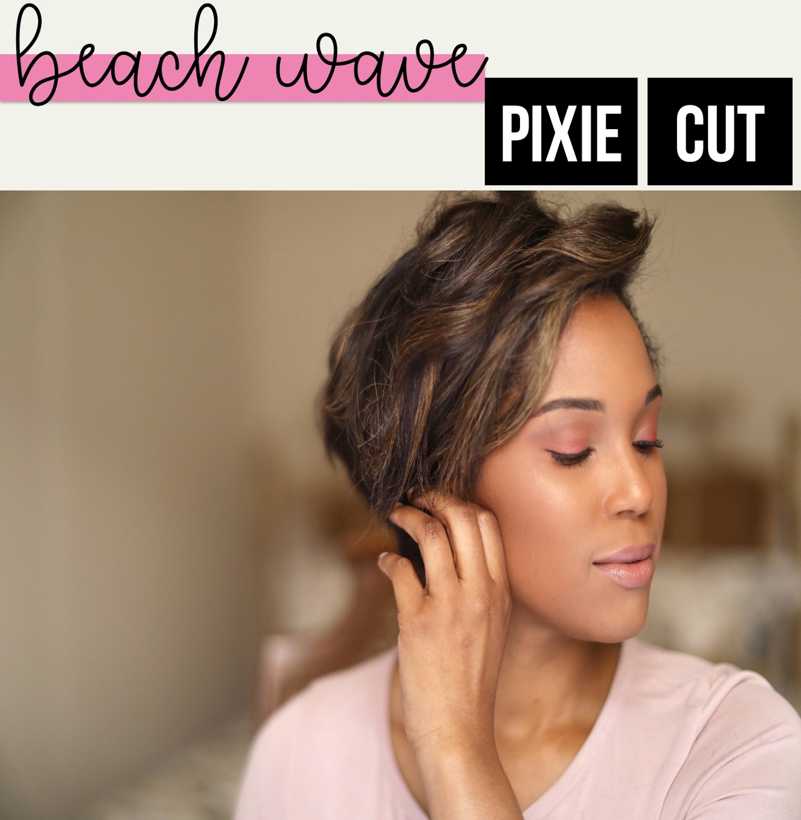 Curling my growing pixie using a Paul Mitchell Flat Iron | I'm Jade Stenger