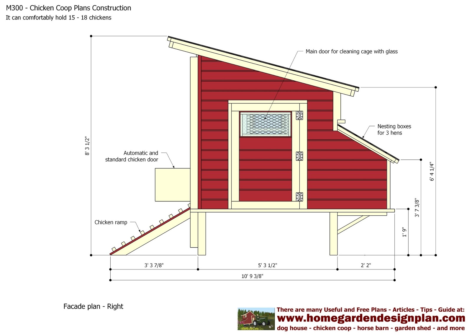  Chicken Coop Plans - Chicken Coop Design - How To Build A Chicken Coop