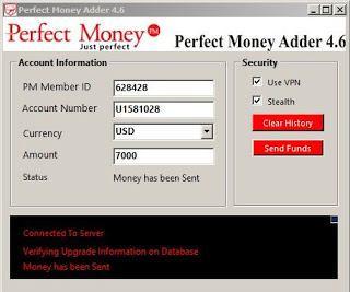 Credit Card Hacking: Perfect Money Adder