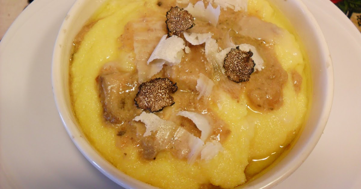 Shamira Gatta Polenta con Porcini, Tartufo Nero e Scaglie di Grana