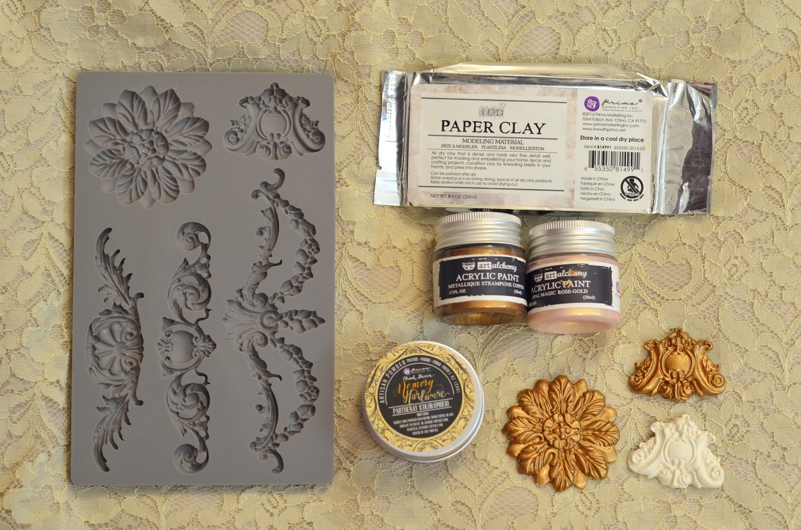 Crafters Corner : Prima Marketing - Paper clay and Vintage Art