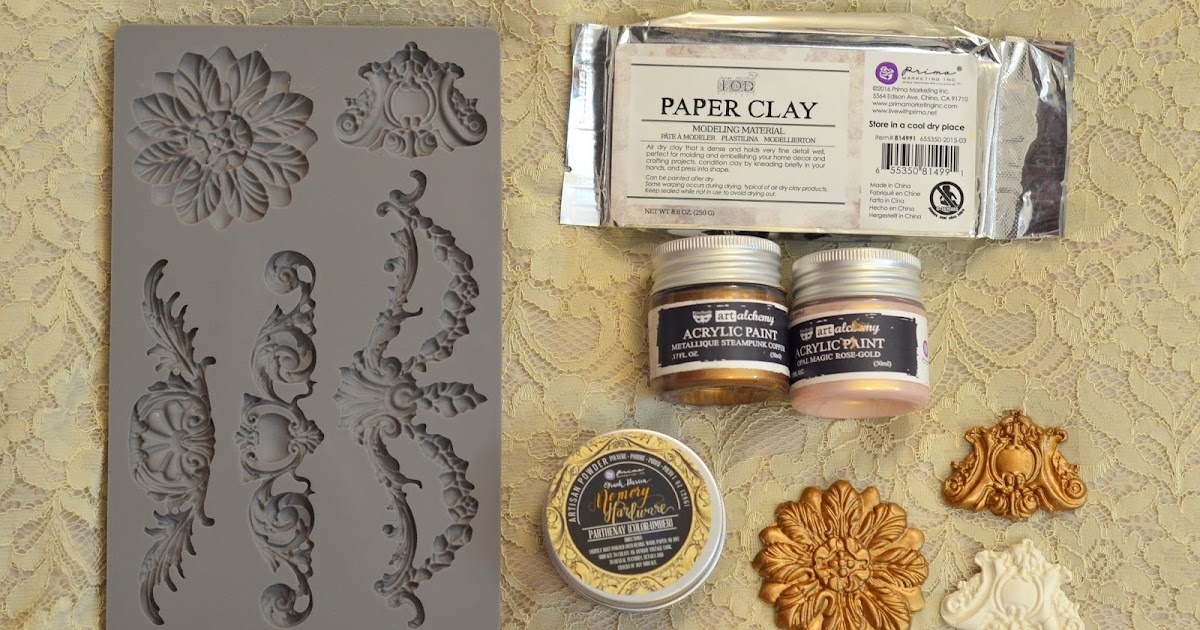 Crafters Corner : Prima Marketing - Paper clay and Vintage Art