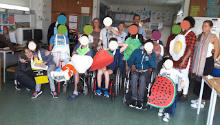 O grupo completo na hora da despedida