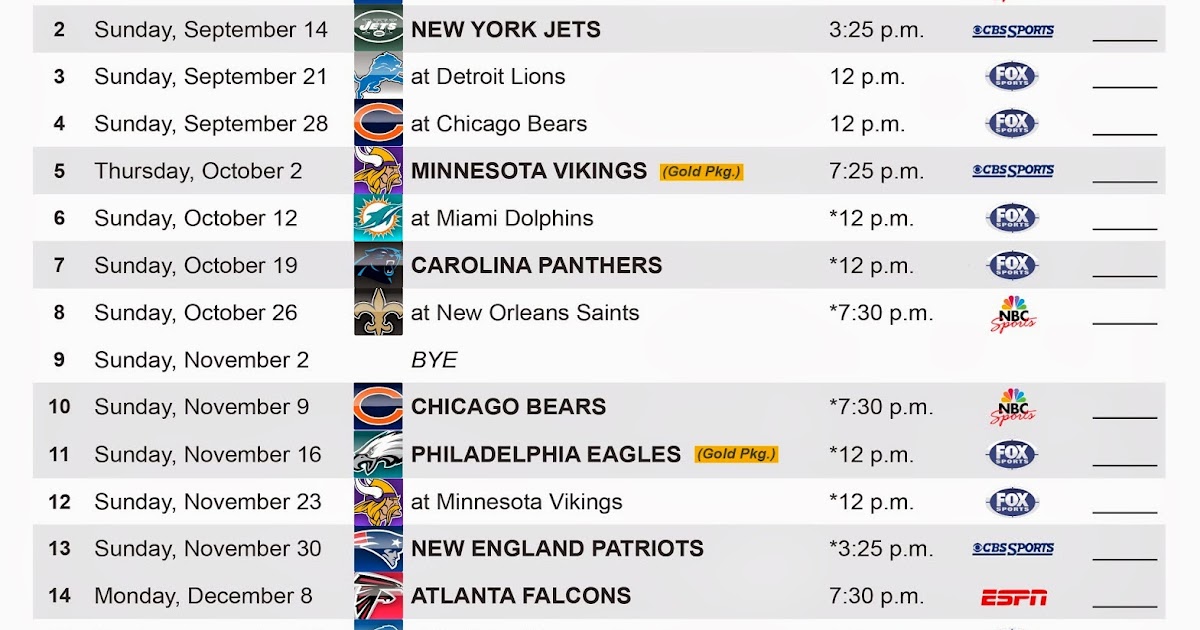 PACKERVILLE, U.S.A.: 2014 Schedule Released