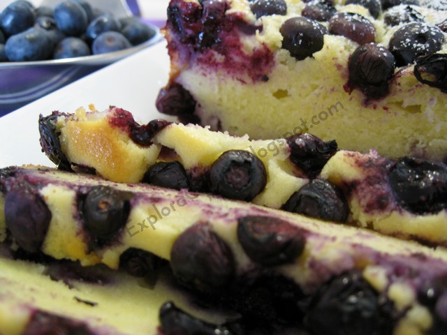 Chec cu afine (Blueberry cake)