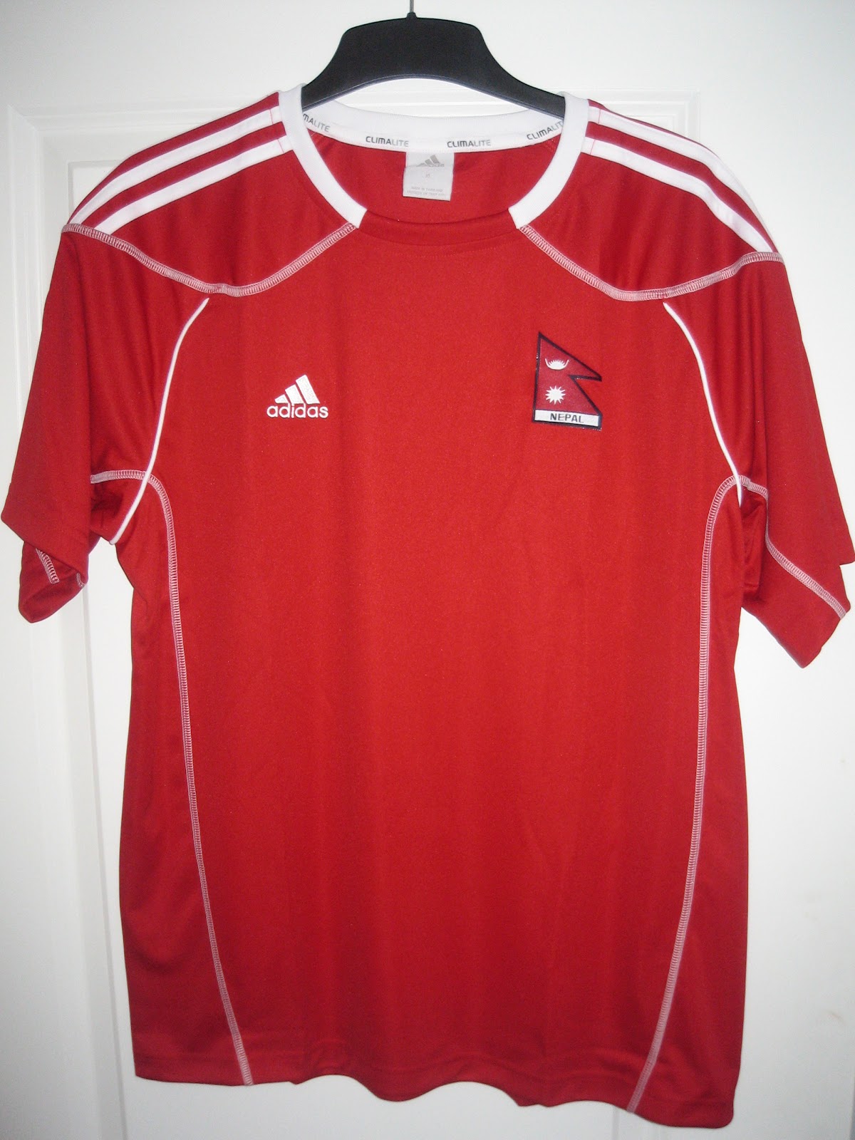My collection of football shirts: Nepal Home and Away 2012