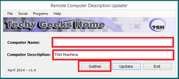Remote Computer Description Updater v1.4 Released 2