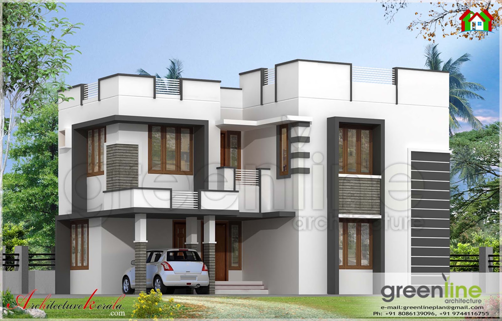  SIMPLE  HOUSE  ELEVATION  IN 1600 SQUARE FEET ARCHITECTURE 