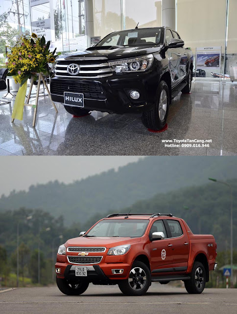 Doanh số Hilux 2016 đang lấn lướt Colorado tại thị trường Việt Nam Doanh số Hilux 2016 đang lấn lướt Colorado tại thị trường Việt Nam