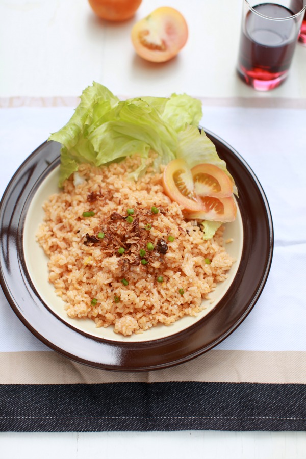 Nasi Tomato dan Ayam Masak Merah - masam manis