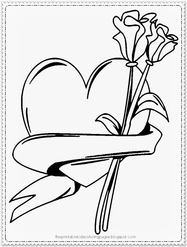 coloring pages for kids valentine flowers coloring pages disney  title=