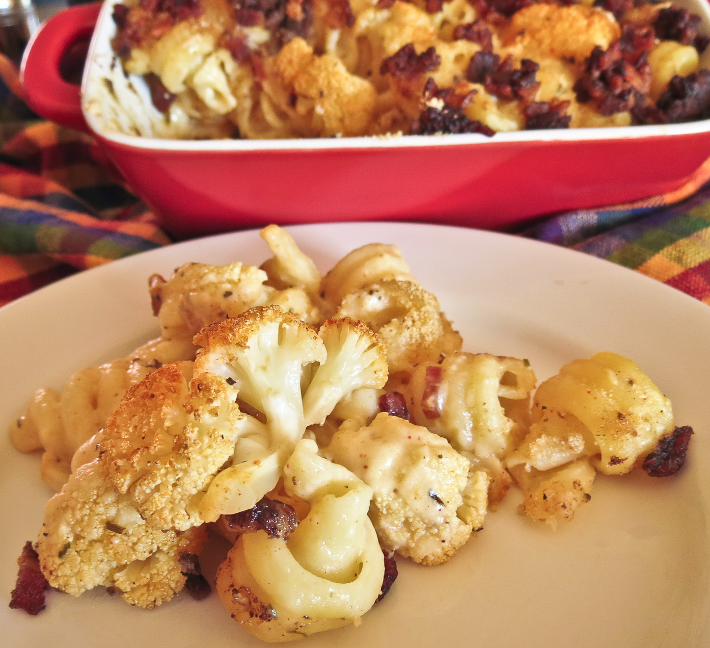 OnTheMoveIn the Galley Roasted Cauliflower Mac 'n Cheese with a