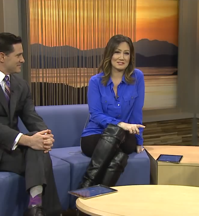 THE APPRECIATION OF BOOTED NEWS WOMEN BLOG FLASHBACK FRIDAY TO Q13'S JAMIE TOMPKINS' FANTASTIC