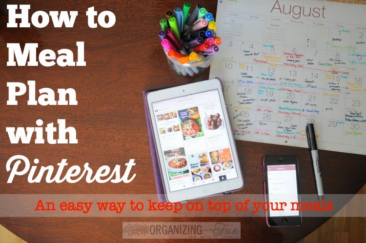 How to Meal Plan with Pinterest: An Easy Way to Keep on Top of Your Meal Planning :: OrganizingMadeFun.com