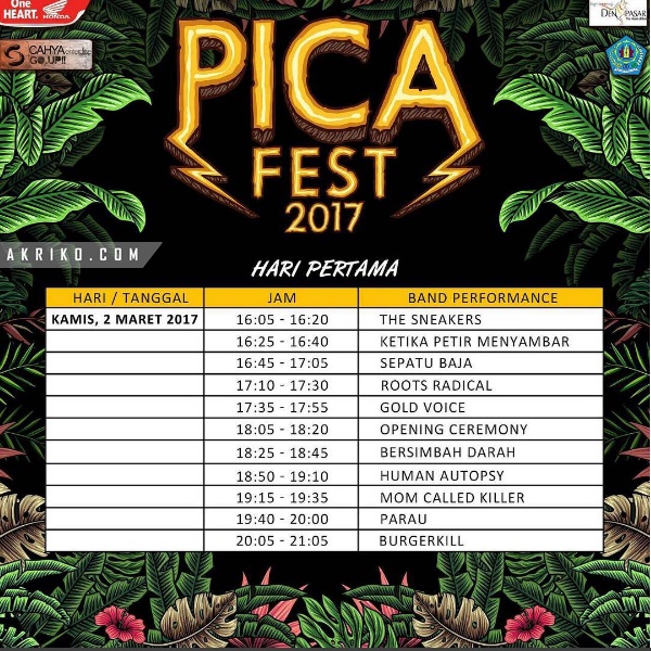 Ajang PICA Fest 2017, Pesta Bagi Pengusaha Clothing di Bali
