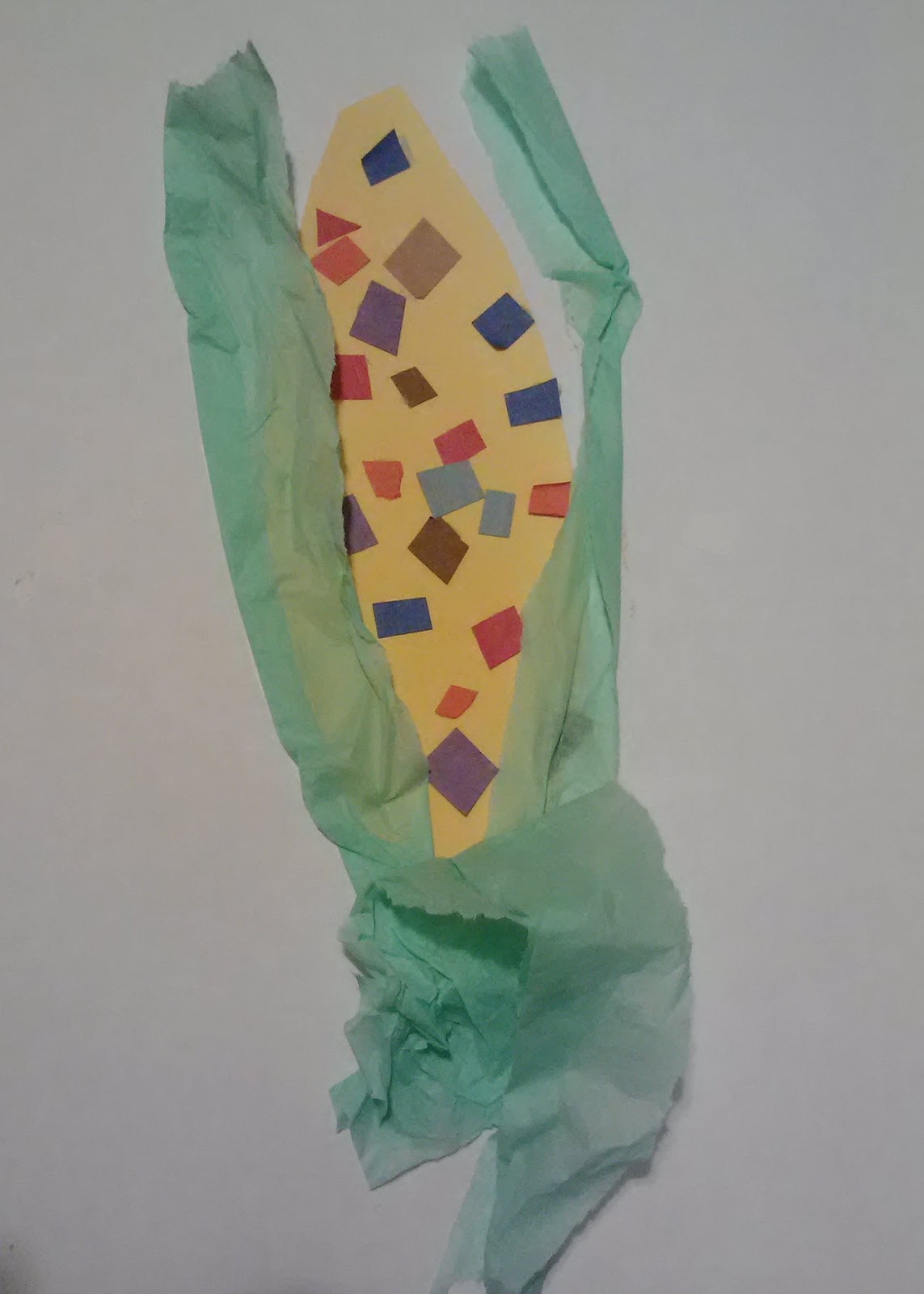 Art Mama Says Mosaic Indian Corn Toddler Art Project