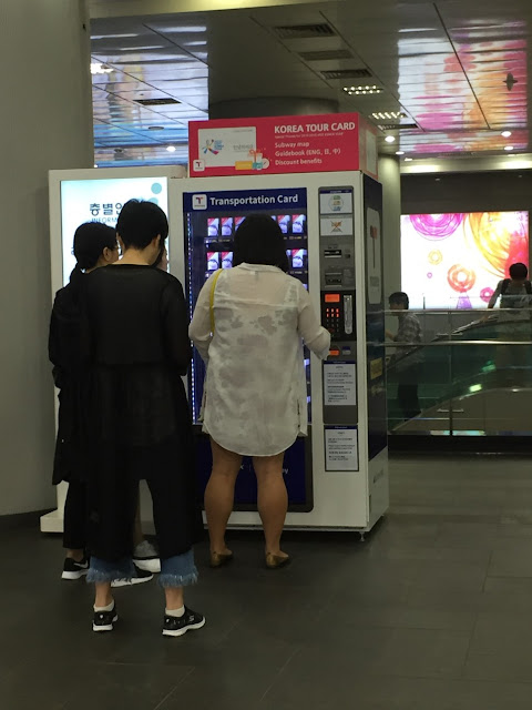 Transportation Card (T-money) Machine Seoul Station