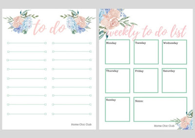 Printable Free Daily and Weekly To Do Planner Pages free daily and weekly to do pages