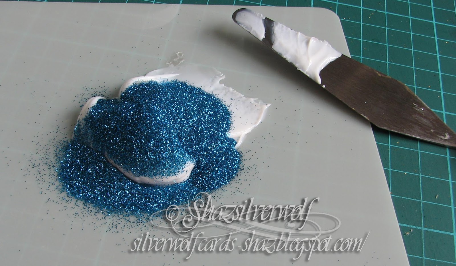 Silverwolf Cards Glitter embossing paste, and an experiment