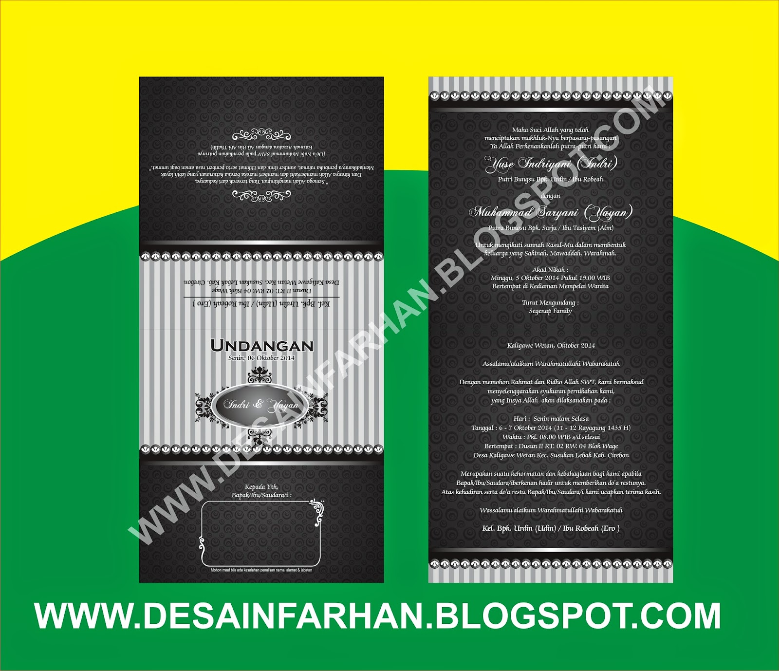UNDANGAN 1 WARNA