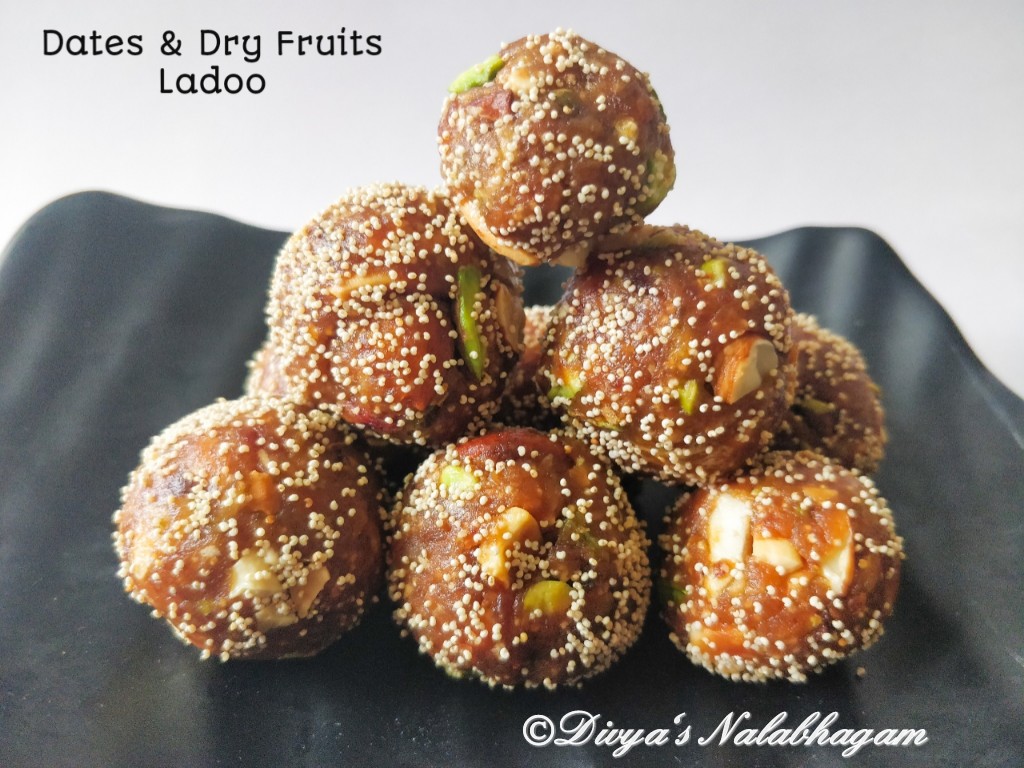 Dates And Dry Fruits Ladoo Divya's Nalabhagam