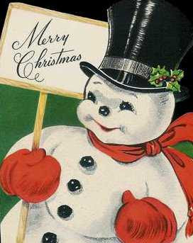 Vintage Holiday Graphics: CHRISTMAS SNOWMEN from Christmas cards
