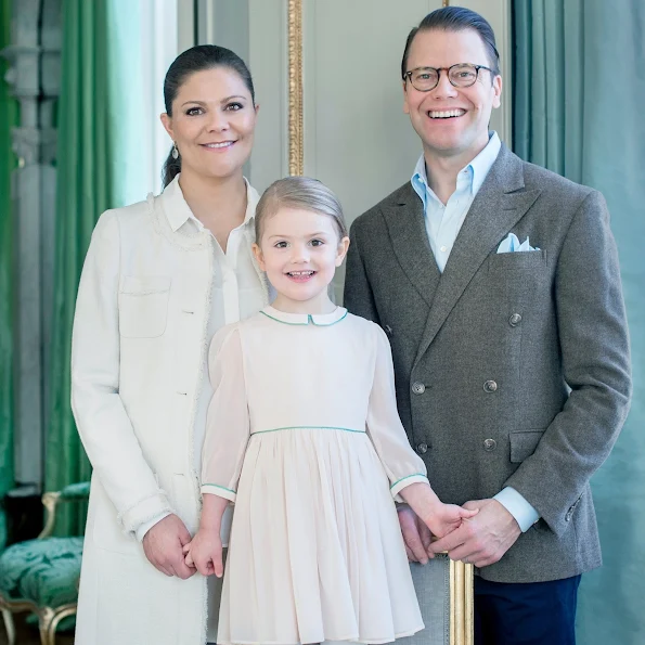 Crown Princess Victoria and Prince Daniel, Princess Estelle of Sweden celebrates her 4th birthday. Royal House of Sweden published Crown Princess Family's new official photos