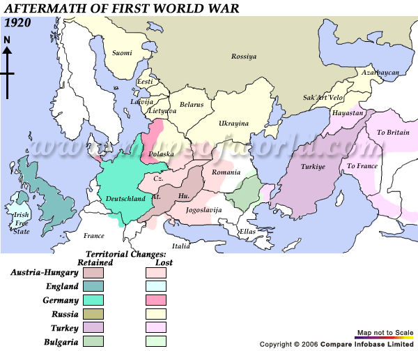 What Countries Gained Territory After Ww1 Lameredesigns