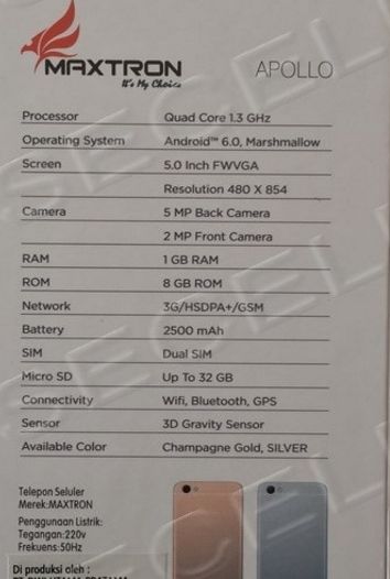 Harga Maxtron Apollo Dan Spesifikasi Memori Besar Android 5 Inch Harga Dan Spesifikasi Hp