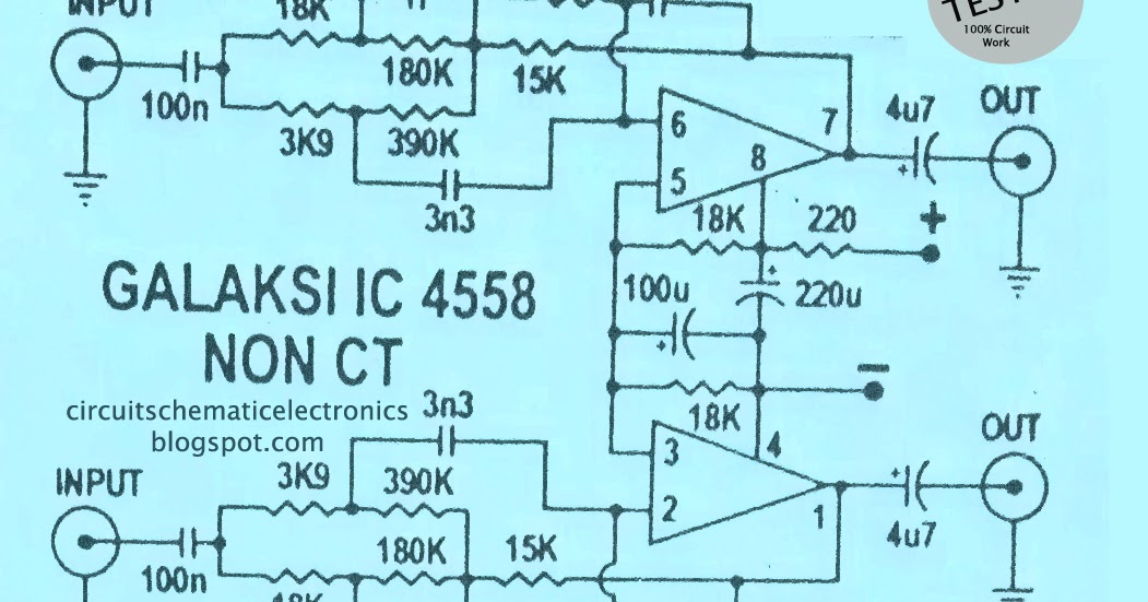 IC 4558 Galaksi Circuit - Electronic Circuit