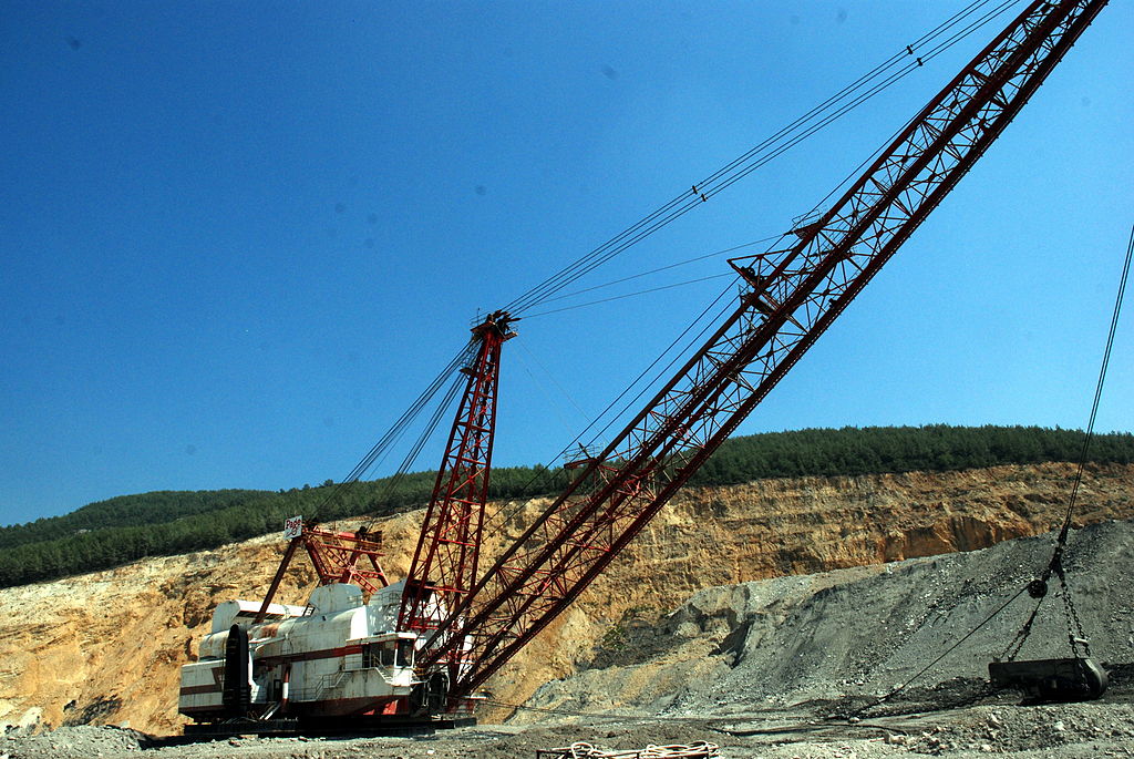 Dragline excavator Indian Minerology