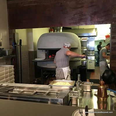 Stefano Ferrara wood-burning oven at Lucia's Pizzeria in Berkeley, California