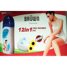 جهاز واكس الشمع لازالة الشعر براون 12 * 1 - Braun waxing machine