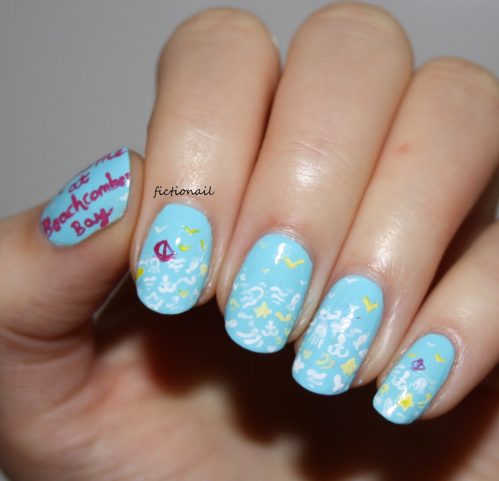 Meet Me at Bay Book Cover Nails