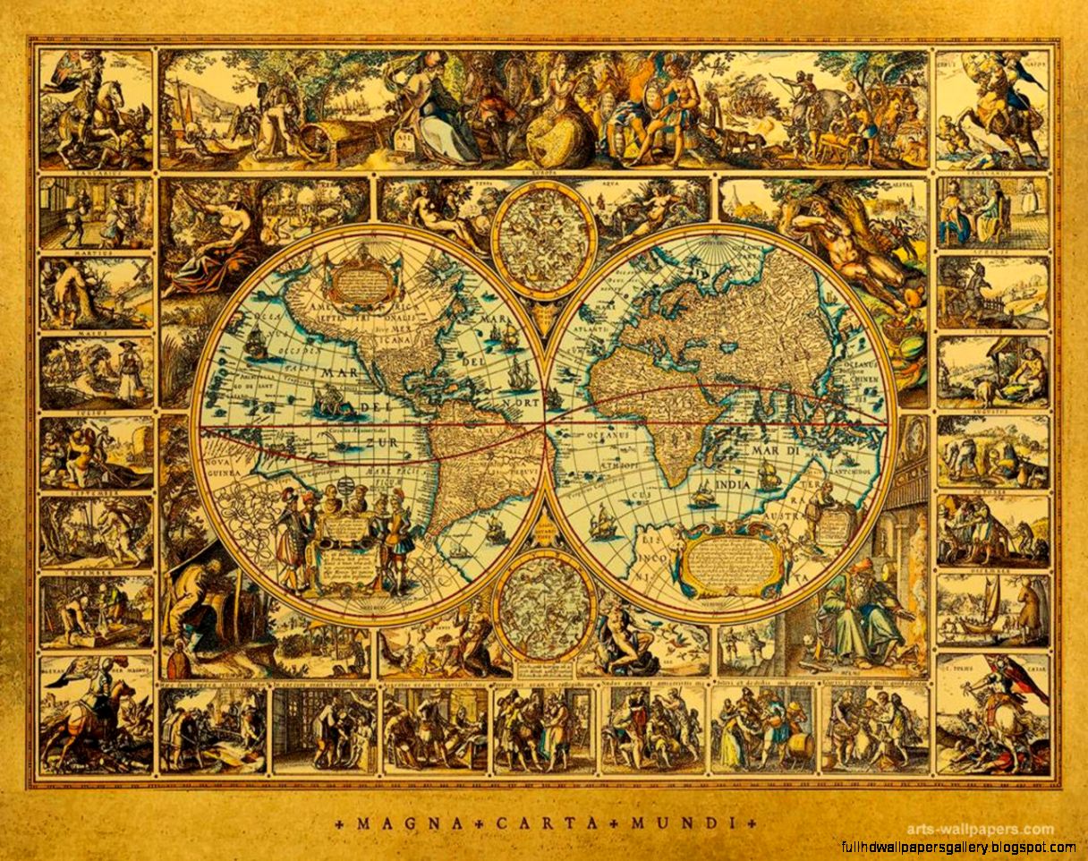 Antique Map Wallpaper