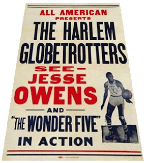 Cartel de la gira de los Harlem Globettrotters.