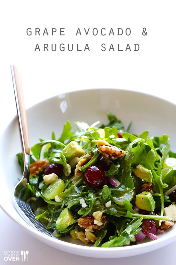 Grape, Avocado and Arugula Salad Easy Recipes for Every Meal