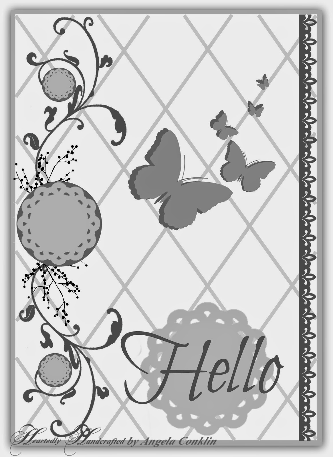 Heartedly Handcrafted Scrapbook Layout and Greeting Card Sketches to