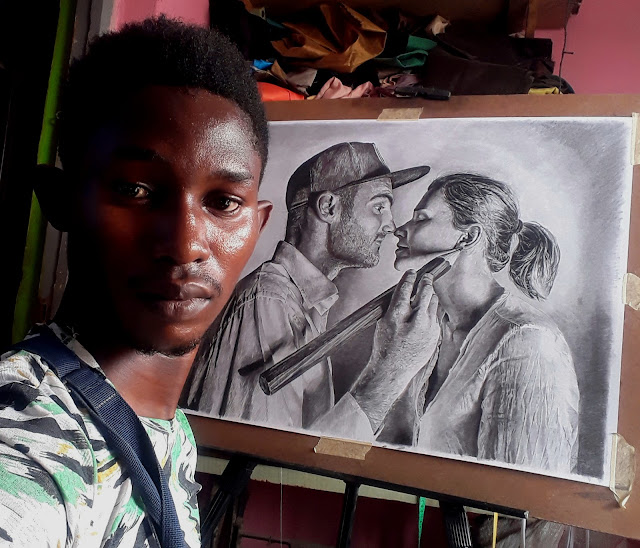 Portrait of Artist Ben Heine and Marta Heine by Olamide Ogunade (OliscoArt)