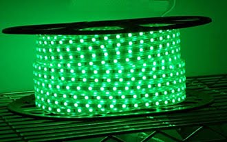 LED防水軟燈條(綠光) 110V